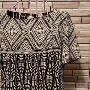 Avon Black and White midi dress Size S/P